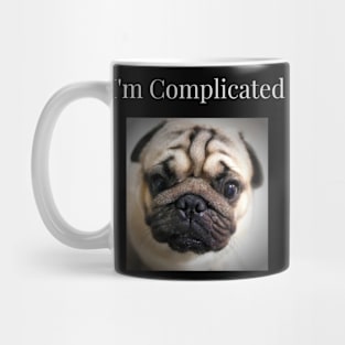 A complicated cute pug Mug